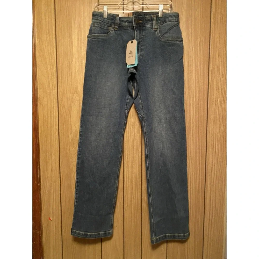 prAna Axiom Straight Leg Jeans Men's 30x32 Antique Stone Wash Stretch NWT